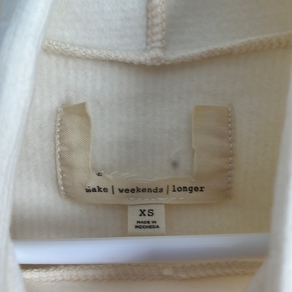 Madewell MWL Loungewear Cowled Sweatshirt Pullover, NWOT - Picture 6 of 7